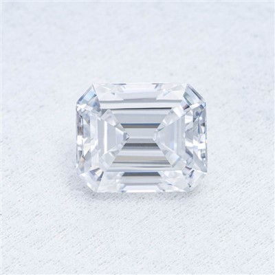 Emerald Gearr Moissanite Diamond